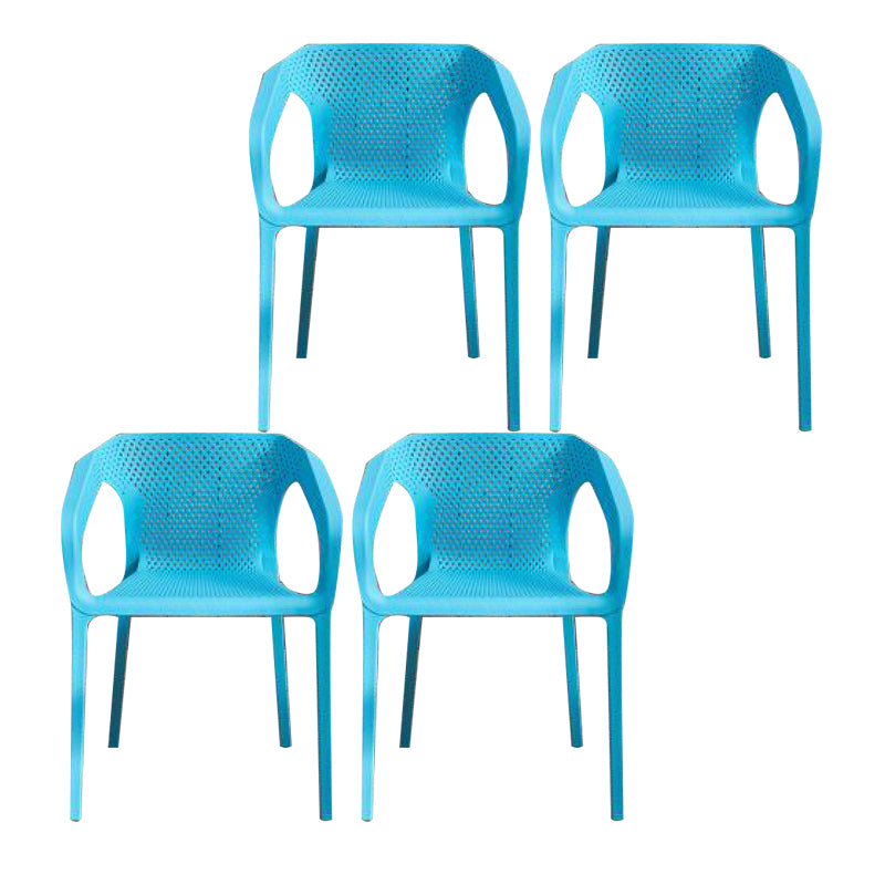 Plastic Contemporary Arm Chair Kitchen Dining Room Crossback Chair