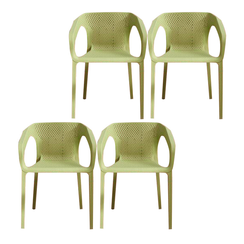 Plastic Contemporary Arm Chair Kitchen Dining Room Crossback Chair