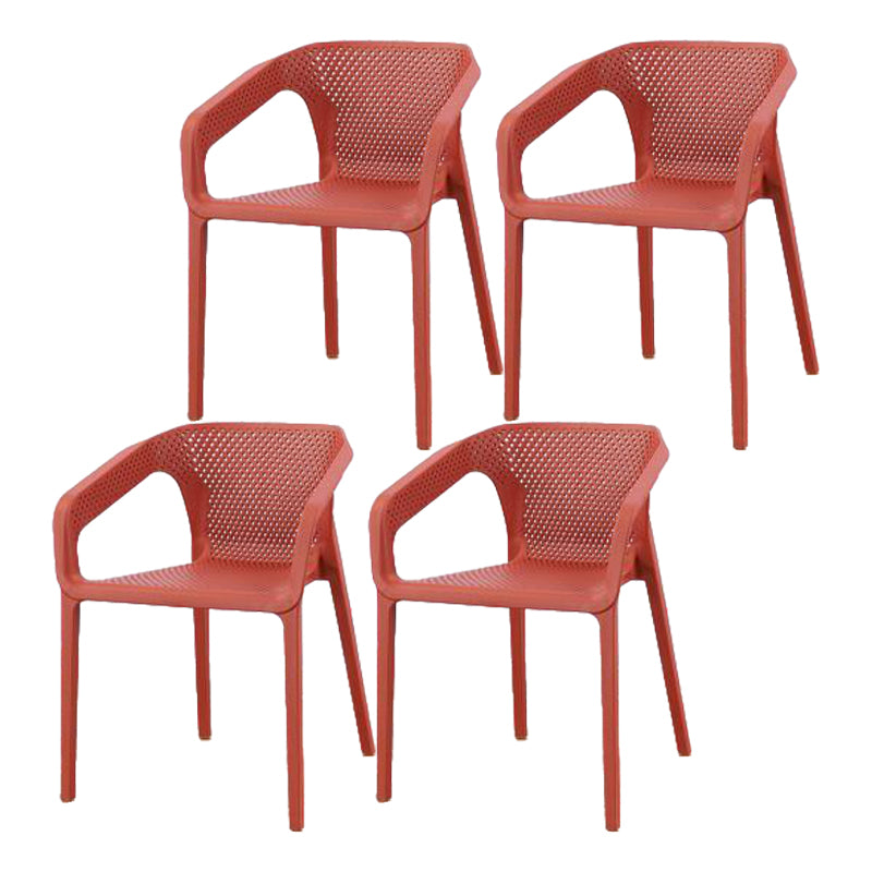 Plastic Contemporary Arm Chair Kitchen Dining Room Crossback Chair