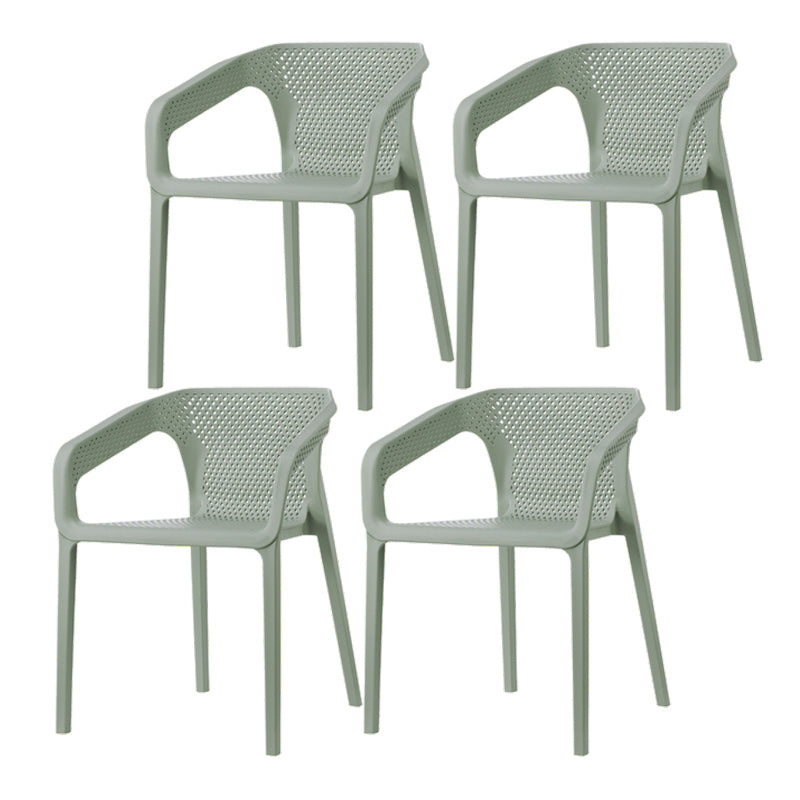 Plastic Contemporary Arm Chair Kitchen Dining Room Crossback Chair