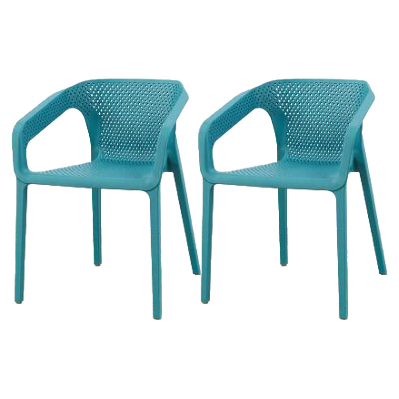 Plastic Contemporary Arm Chair Kitchen Dining Room Crossback Chair