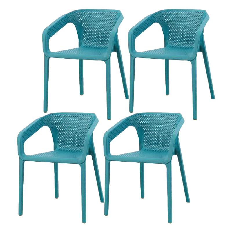 Plastic Contemporary Arm Chair Kitchen Dining Room Crossback Chair