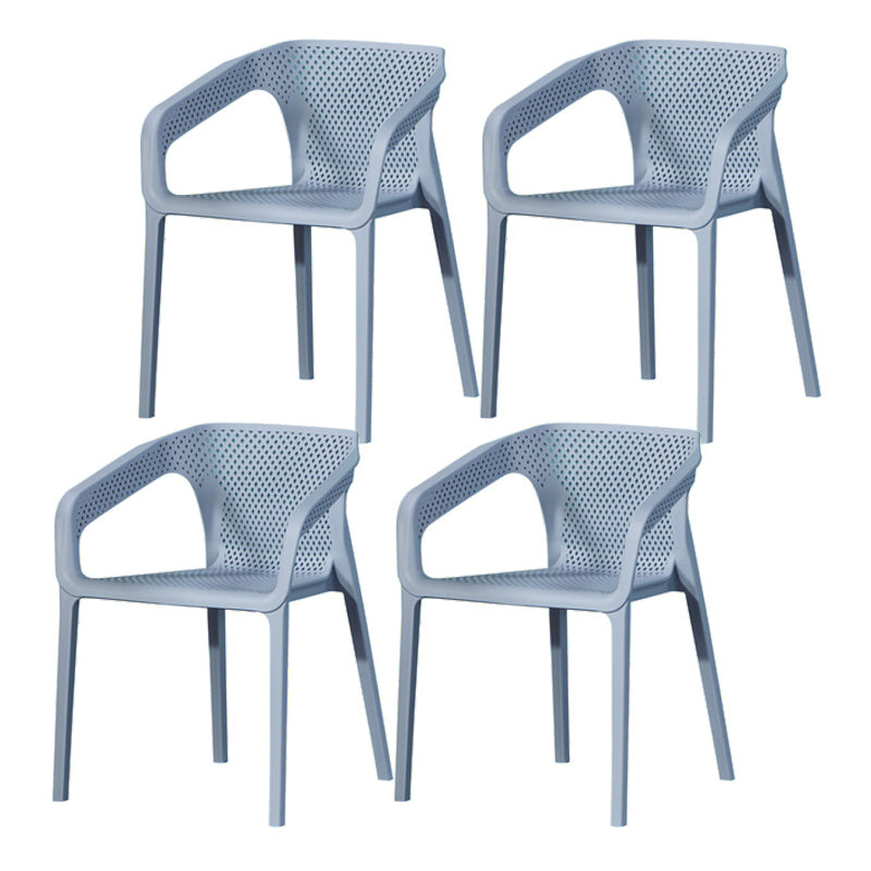 Plastic Contemporary Arm Chair Kitchen Dining Room Crossback Chair