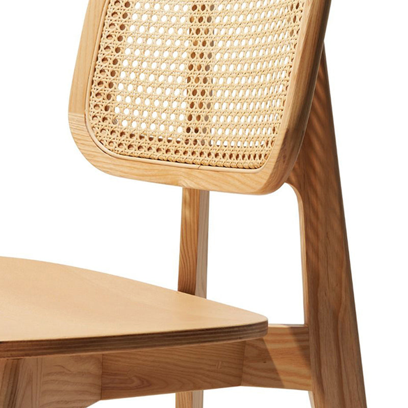 Contemporary Open Back Chair Solid Wood Dining Side Chair for Indoor