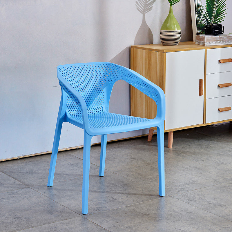 Plastic Scandinavian Arm Chair Kitchen Dining Room Cross Back Chair