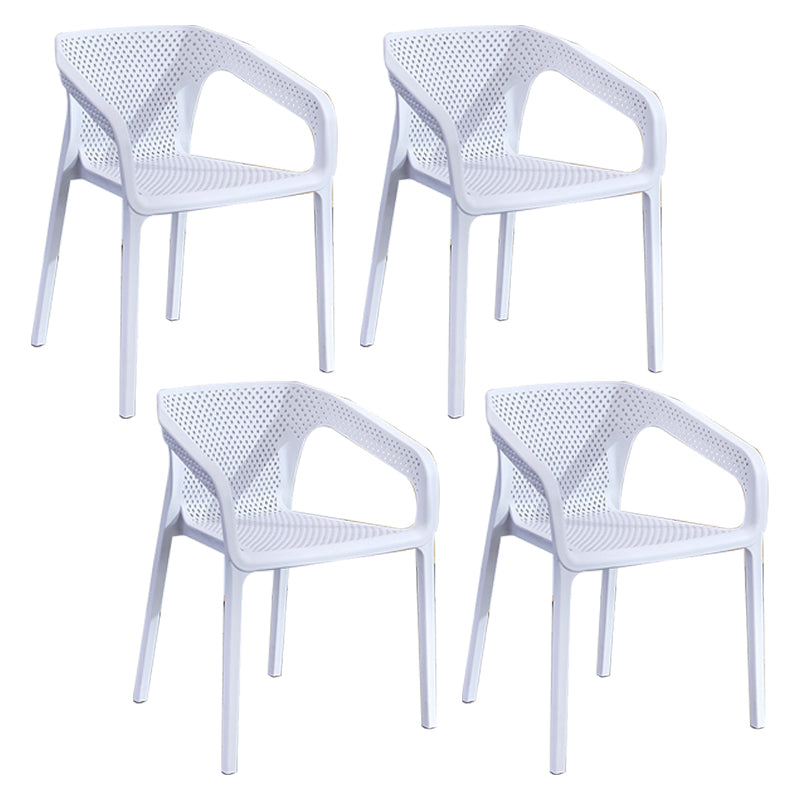 Plastic Scandinavian Arm Chair Kitchen Dining Room Cross Back Chair