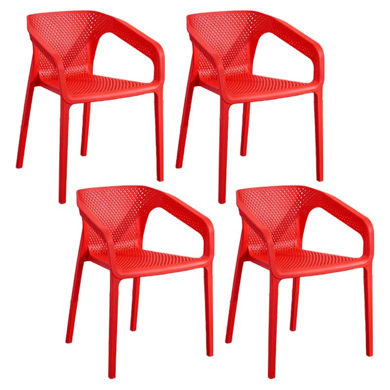 Plastic Scandinavian Arm Chair Kitchen Dining Room Cross Back Chair