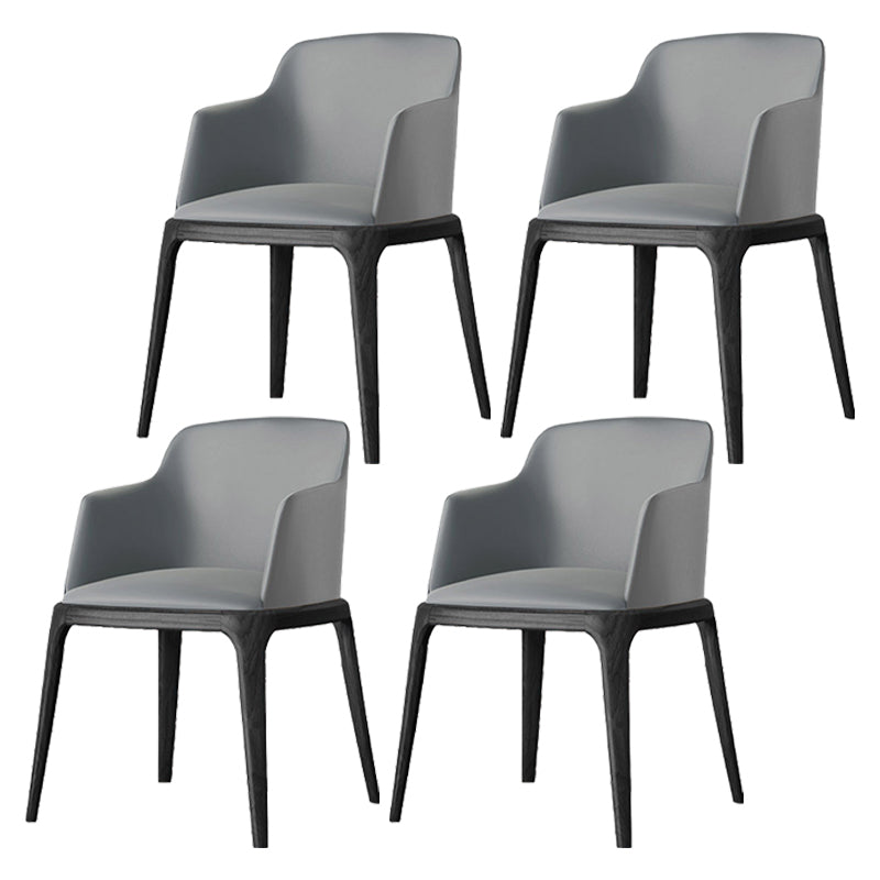 Modern Dining Room Side Chairs Faux Leather Dining Chairs for Kitchen