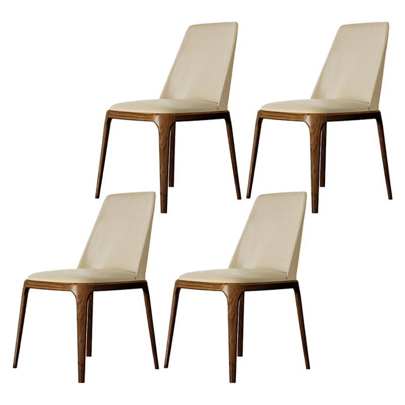 Modern Dining Room Side Chairs Faux Leather Dining Chairs for Kitchen