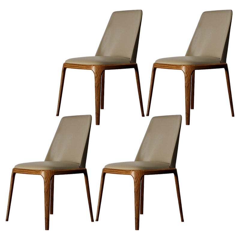 Modern Dining Room Side Chairs Faux Leather Dining Chairs for Kitchen