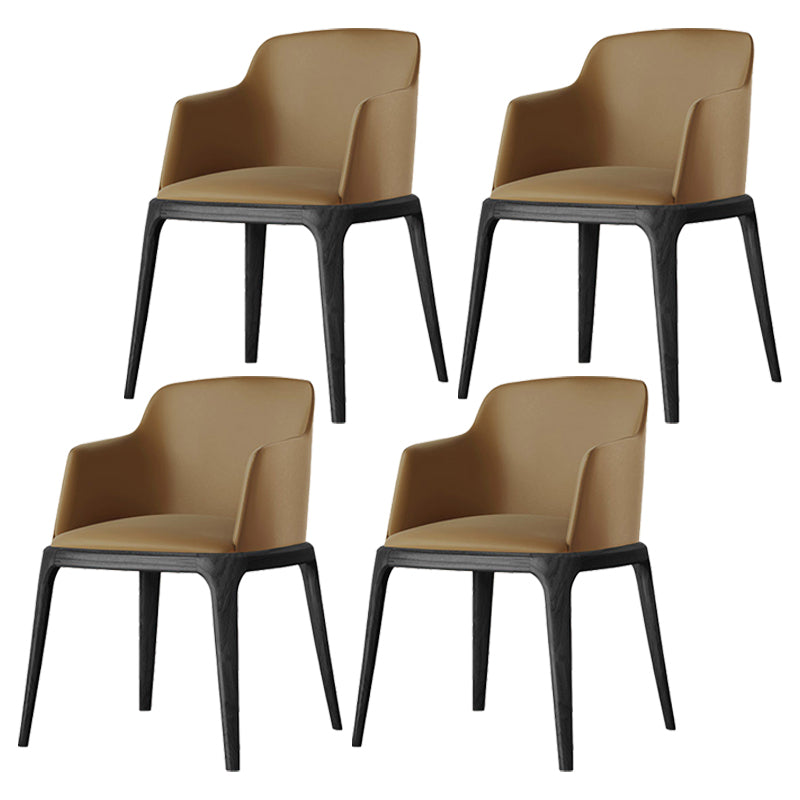 Modern Dining Room Side Chairs Faux Leather Dining Chairs for Kitchen