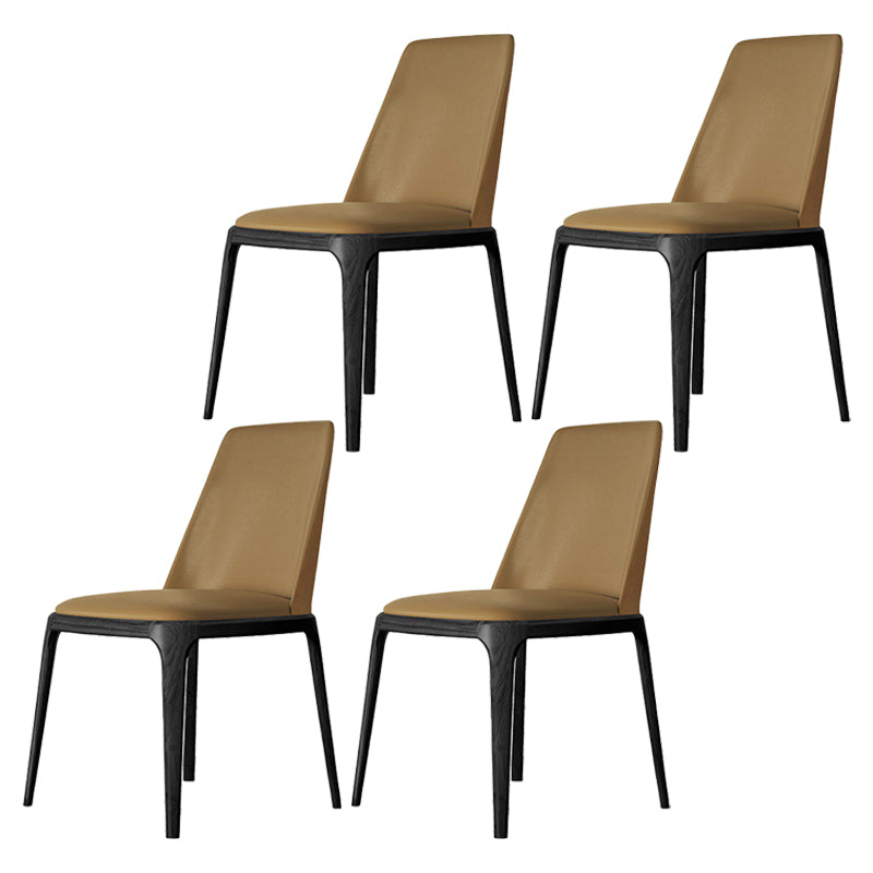 Modern Dining Room Side Chairs Faux Leather Dining Chairs for Kitchen