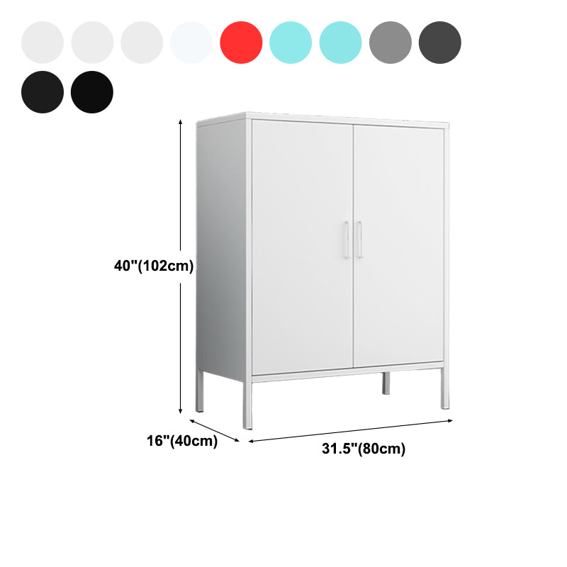 31.5"L Steel Sideboard Modern Server Cabinet with Storage for Dining Room