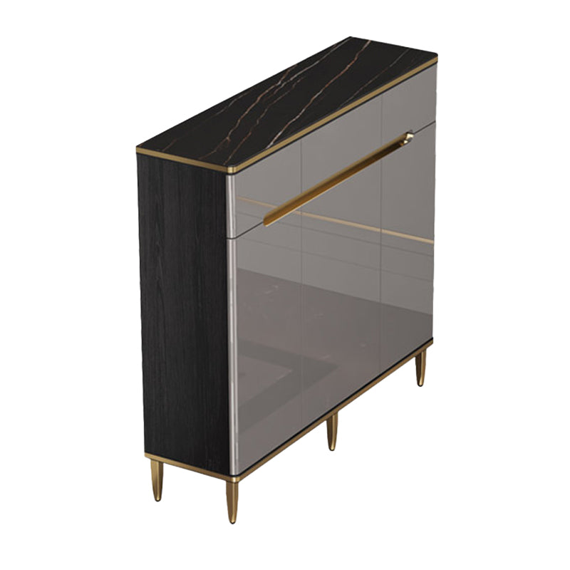 Wood Dining Room Sideboard Cabinet Glam Credenza with Drawers and Storage