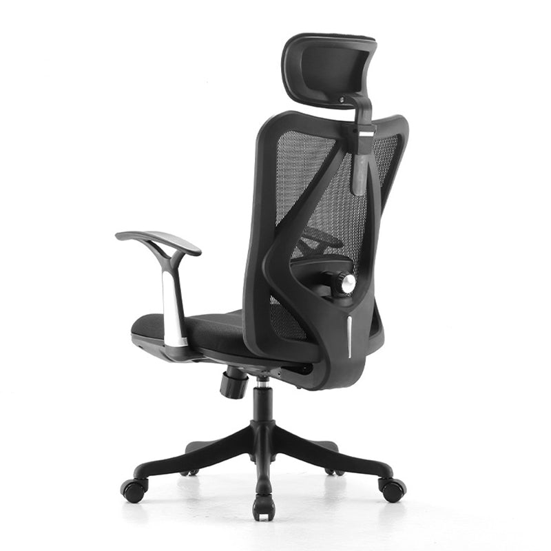 High Back Office Chair With Sponge Seat Fixed/Adjustable Arm Office Chair