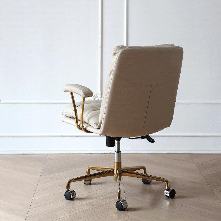 Leather Managers Chair Swivel Ergonomic Executive Chair for Office