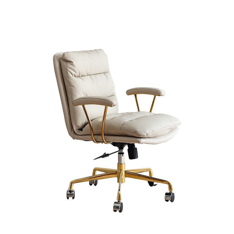 Leather Managers Chair Swivel Ergonomic Executive Chair for Office