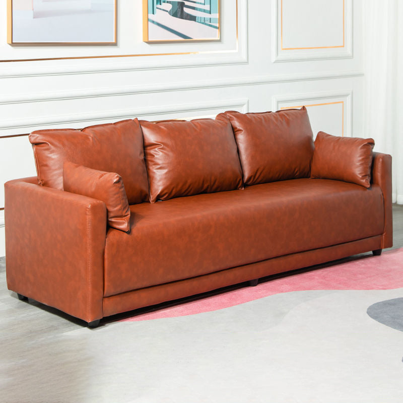 Standard Square Arm Sofa 25.59" D x 27.55" H Sofa for Living Room