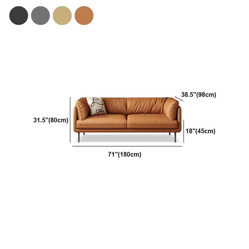 Glam Cushions Standard Pillow Top Arm Stationary Settee for Living Room