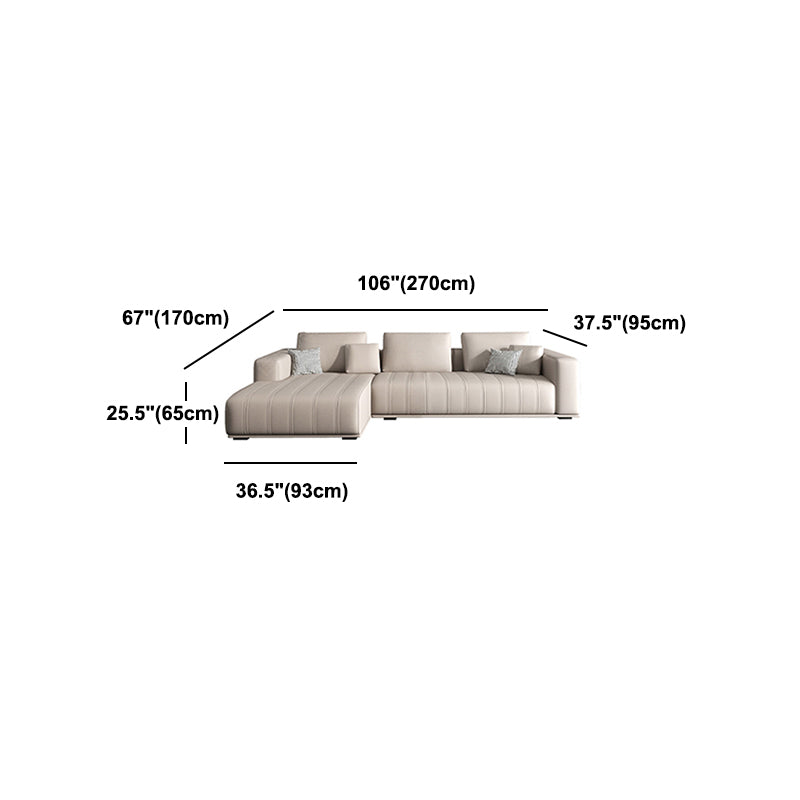 Square Arm Removable Cushions Contemporary Stain-Resistant Sofa