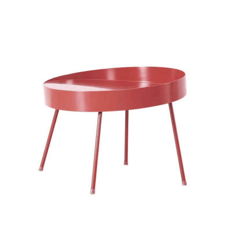 Mid-century Modern 4 Legs Cocktail Table Metal Round Coffee Table