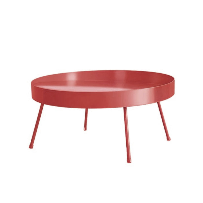 Mid-century Modern 4 Legs Cocktail Table Metal Round Coffee Table