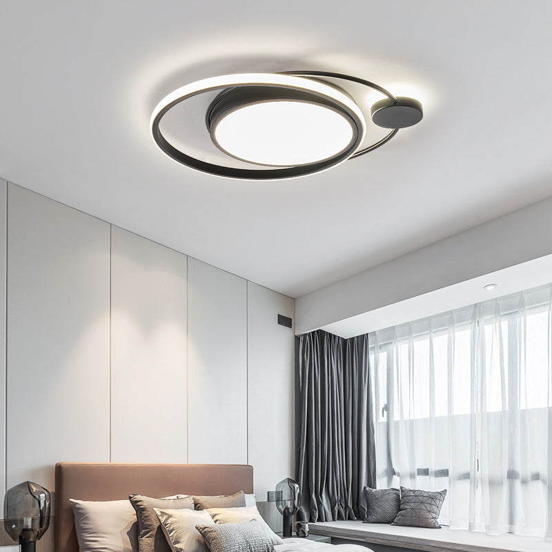 Modern Style Circle Shape Ceiling Fixtures Metal Ceiling Mounted Lights