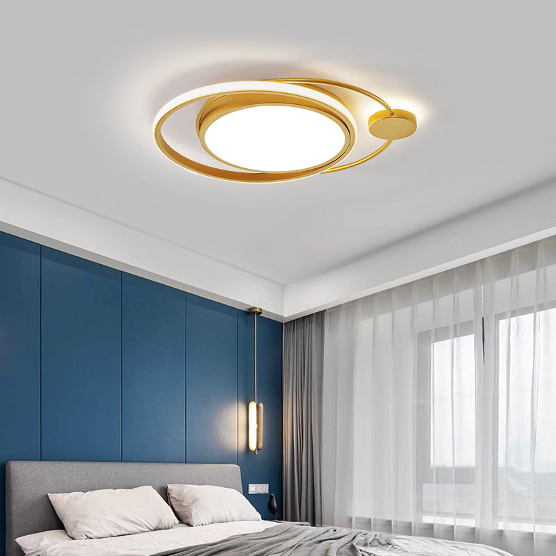 Modern Style Circle Shape Ceiling Fixtures Metal Ceiling Mounted Lights