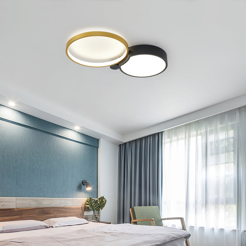 Modern Style Circle Shape Ceiling Fixtures Metal Ceiling Mounted Lights