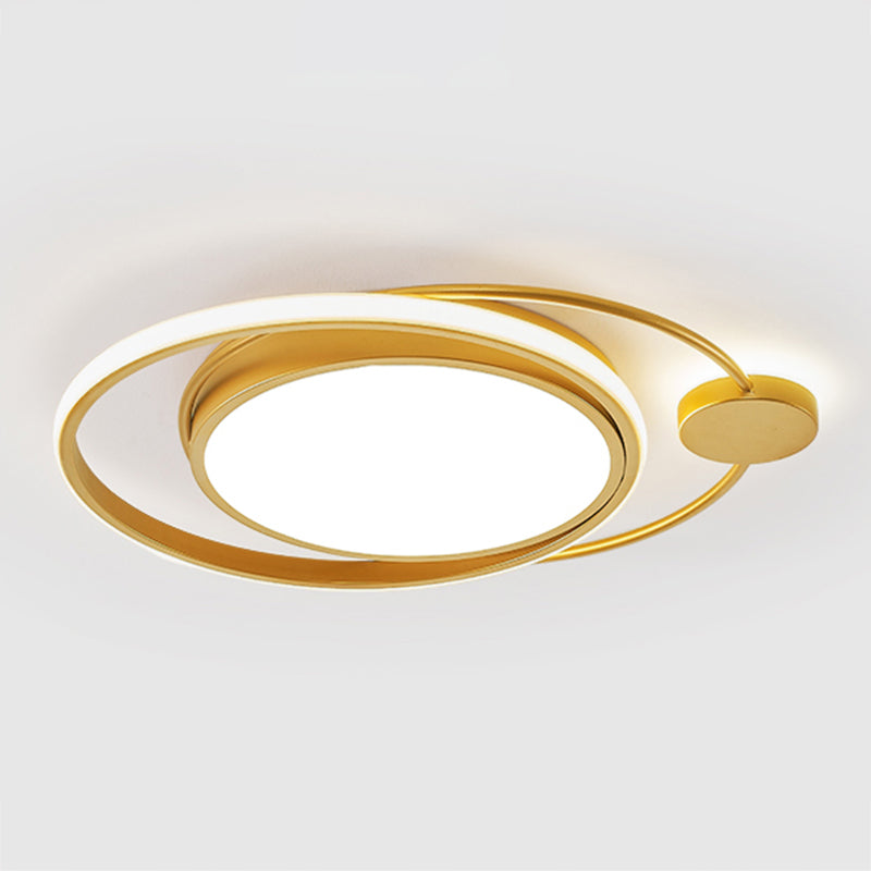 Modern Style Circle Shape Ceiling Fixtures Metal Ceiling Mounted Lights