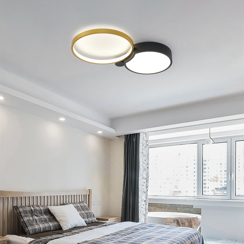 Modern Style Circle Shape Ceiling Fixtures Metal Ceiling Mounted Lights