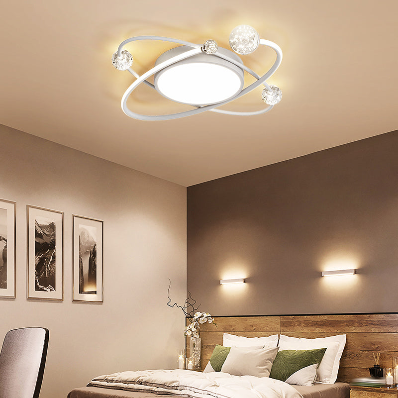 Geometry Shape Ceiling Fixtures Modern Style Metal 3 Light Ceiling Mounted Lights