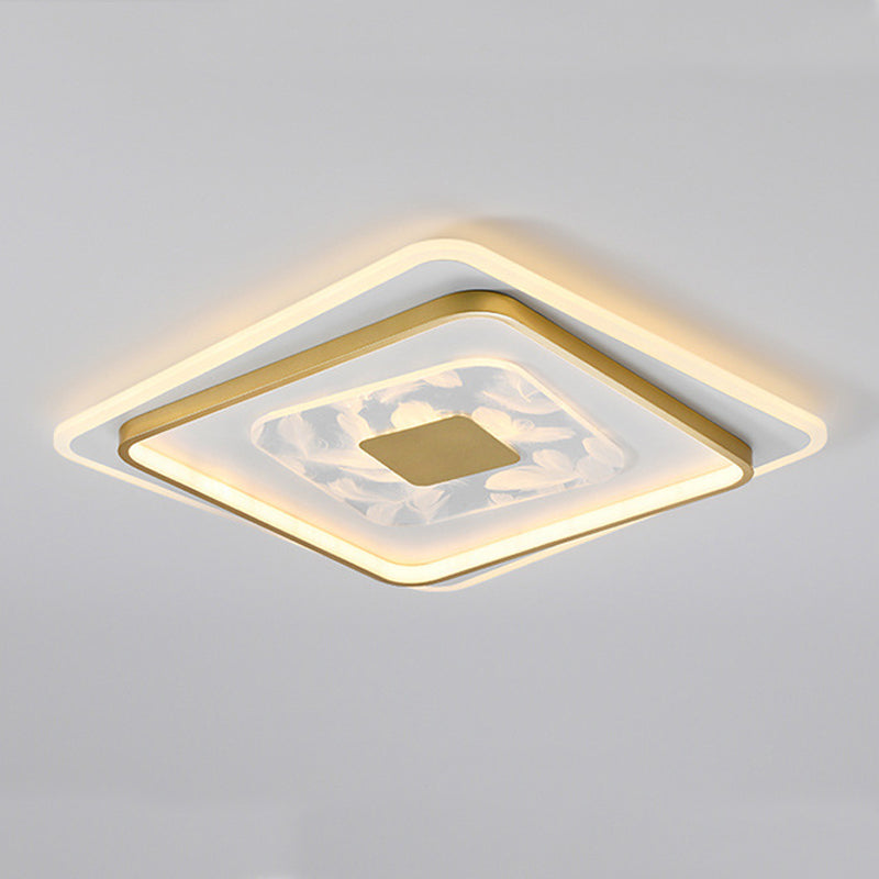 2 Light Ceiling Lamp Modern Style Metal Ceiling Lighting for Living Room