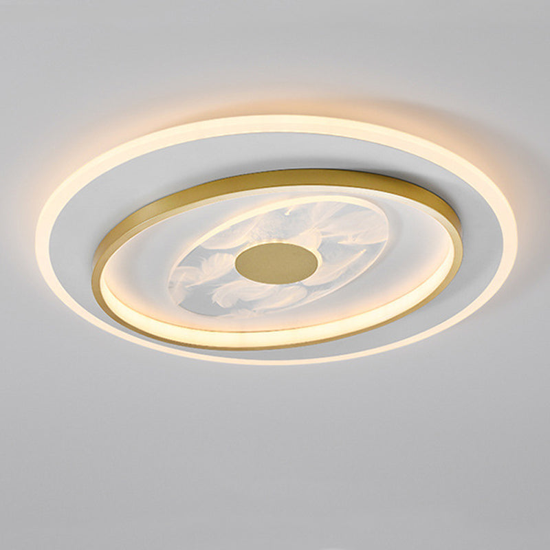 2 Light Ceiling Lamp Modern Style Metal Ceiling Lighting for Living Room