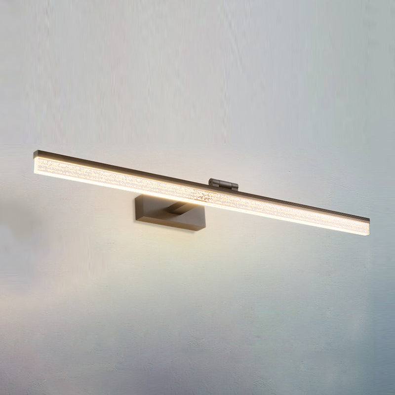 Modern Metal Linear Wall Sconce Simple LED Bathroom Vanity Lighting Fixtures