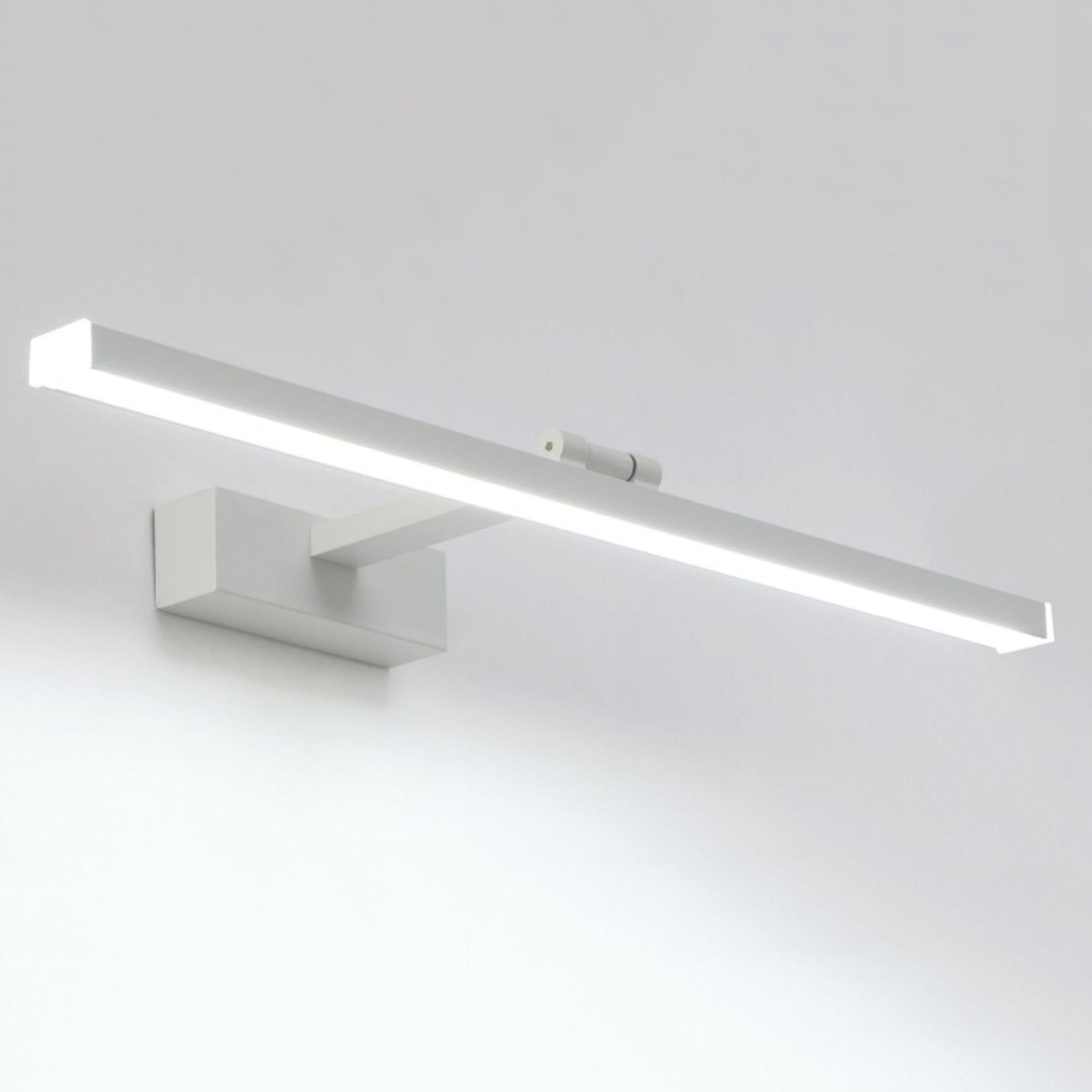 Postmodern Aluminum Vanity Light Straight White LED Mirror Light for Bathroom