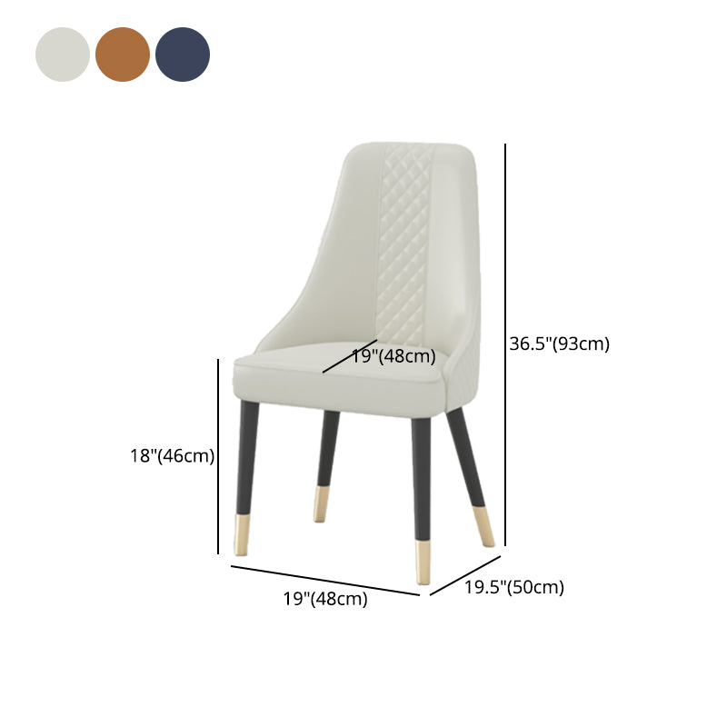 Dining Room Armless Chairs Nordic Solid Wood Kitchen Chair for Home