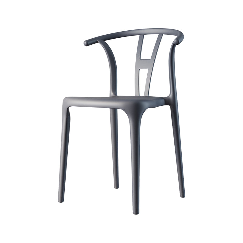 Contemporary Style Side Chair Plastic Dining Side Chair for Indoor