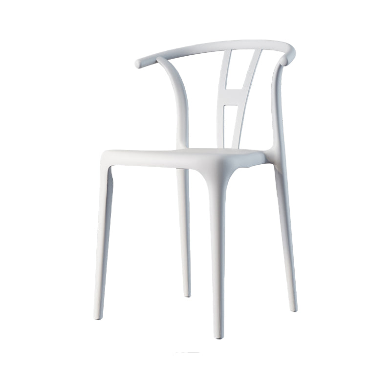 Contemporary Style Side Chair Plastic Dining Side Chair for Indoor