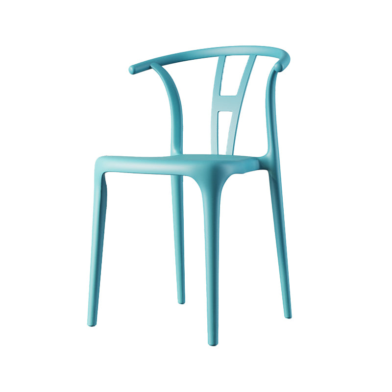 Contemporary Style Side Chair Plastic Dining Side Chair for Indoor