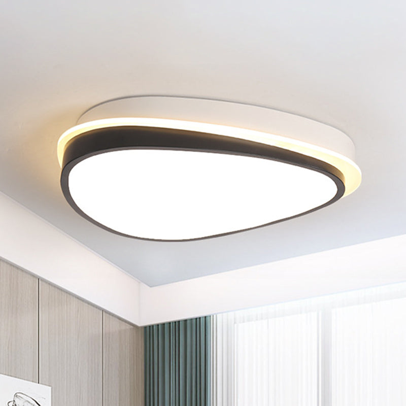 Waterdrop Acrylique Flush Ceiling Light Minimalist 16 "/19.5" /23.5 " Wide LED White Flush Mount Light Fixture in Warm / White Light