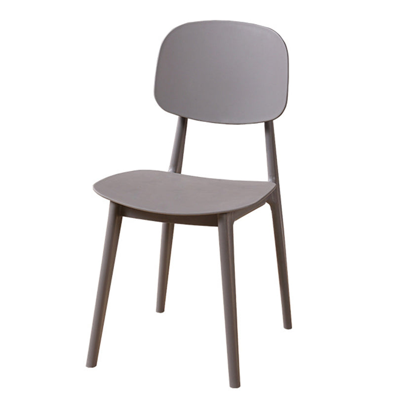 Modern Style Side Chair Plastic Open Back Dining Side Chair for Indoor