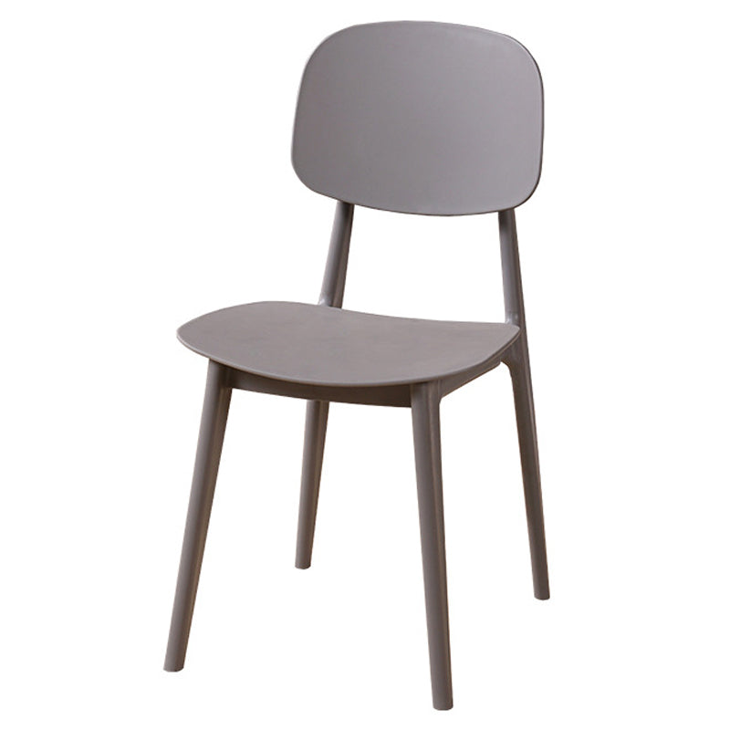 Modern Style Side Chair Plastic Open Back Dining Side Chair for Indoor