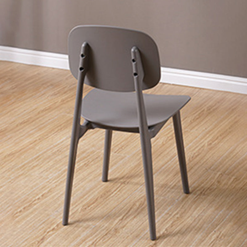 Modern Style Side Chair Plastic Open Back Dining Side Chair for Indoor