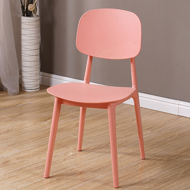 Modern Style Side Chair Plastic Open Back Dining Side Chair for Indoor