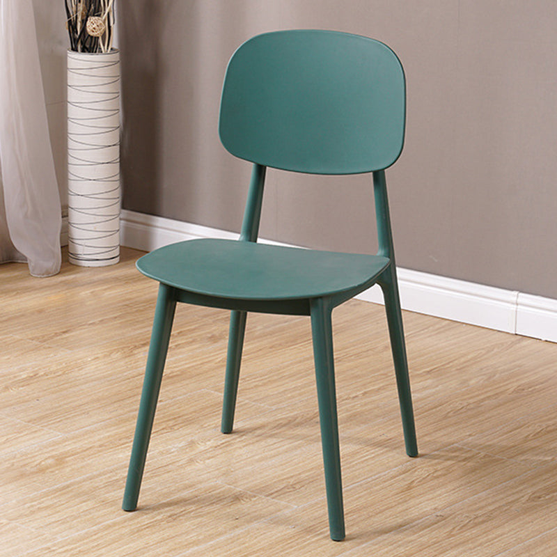 Modern Style Side Chair Plastic Open Back Dining Side Chair for Indoor