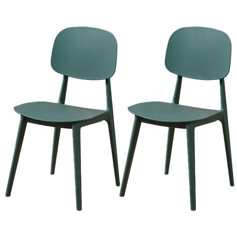 Modern Style Side Chair Plastic Open Back Dining Side Chair for Indoor