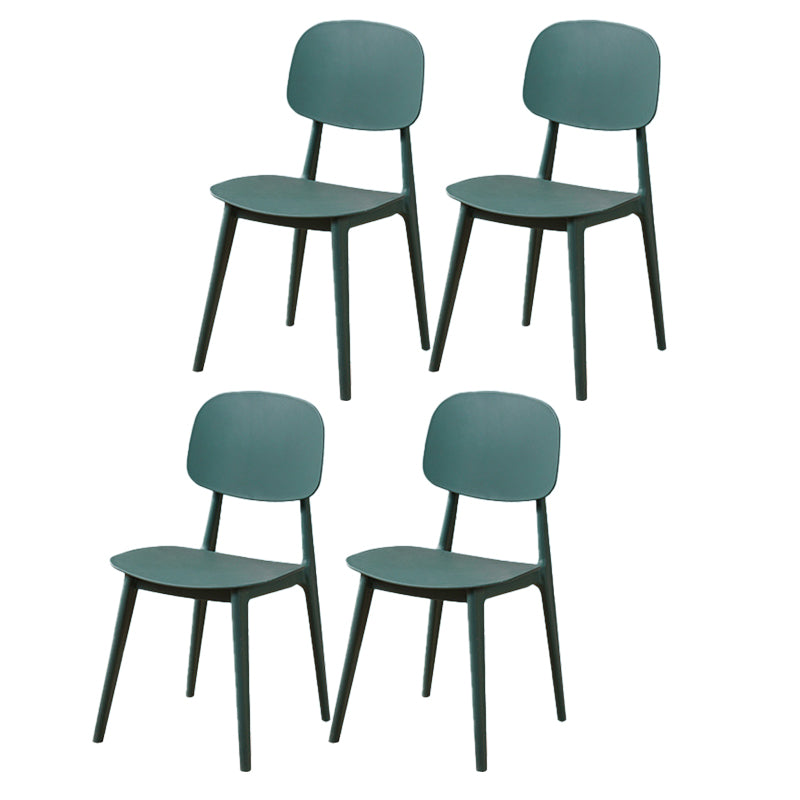 Modern Style Side Chair Plastic Open Back Dining Side Chair for Indoor