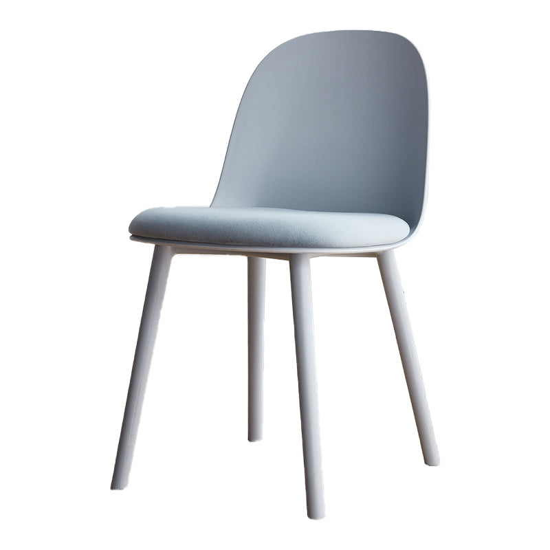 Modern Style Side Chair Plastic Upholstered Dining Side Chair for Indoor