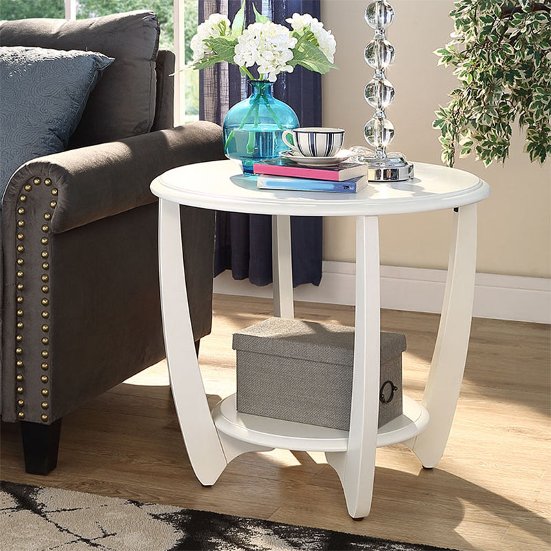 20.8"/22.8" Tall 3 Legs /4 Legs End Table Wood Round Side End Table for Living Room